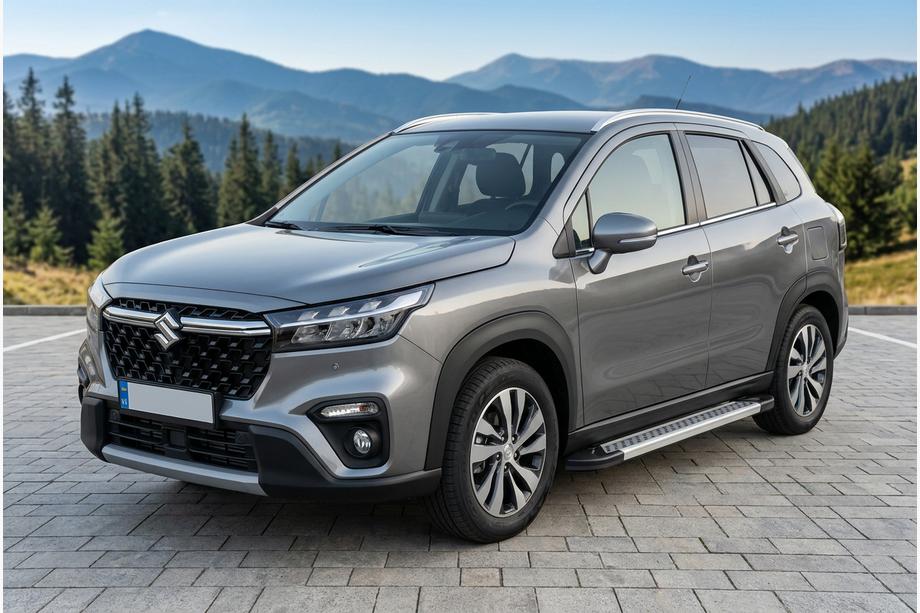 Suzuki SX4 S-Cross 2021– Zijdrempels Vision New Grey (set van 2, aluminium) Image