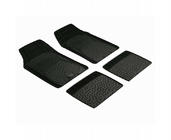 Universele rubberen automatten (4 stuks, PUFI BUBBLE BASR, zwart) foto 1