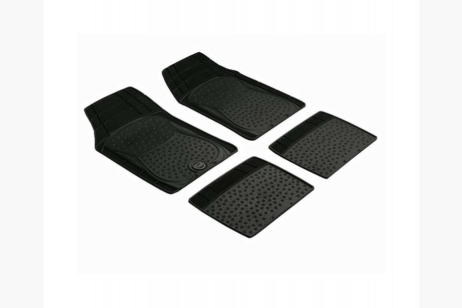 Universele rubberen automatten (4 stuks, PUFI BUBBLE BASR, zwart) Image