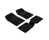 Universele rubber automatten (4 stuks, PUFI SMART, zwart) foto 1