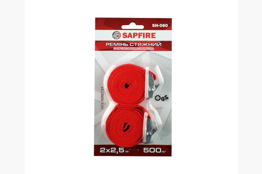 Spanband met veersluiting 500 kg 2x2,5 m SH-080 SAPFIRE Foto 4