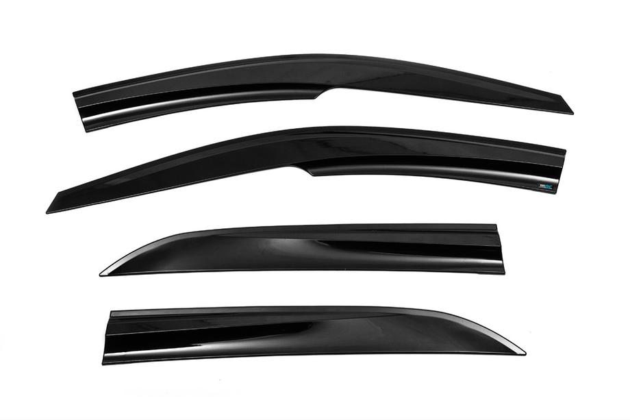 Hyundai I-20 2014–2020 Wind-/regenstrips voor HB (4 stuks, Sunplex Sport) Image