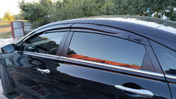 Hyundai Sonata YF 2010–2014 Raamdeflectoren (4 stuks, Sunplex Sport) foto 8