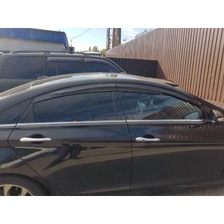 Raamdeflectoren (4 stuks, Sunplex Sport) Hyundai Sonata YF 2010–2014 foto 2