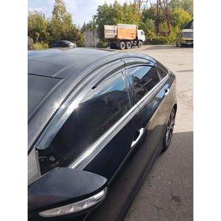 Raamdeflectoren (4 stuks, Sunplex Sport) Hyundai Sonata YF 2010–2014 foto 3
