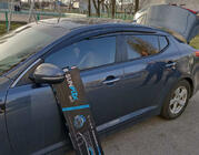 Kia Optima 2010–2016 Raamdeflectoren (4 stuks, Sunplex Sport) foto 1