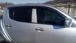 Mitsubishi L200 2006–2015 Raamdeflectoren (4 stuks, Sunplex Sport) foto 8