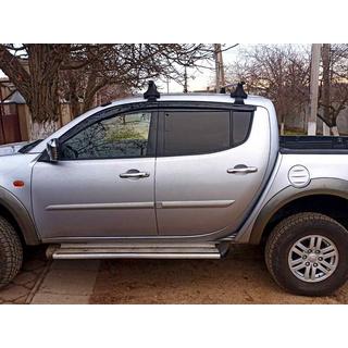 Raamdeflectoren (4 stuks, Sunplex Sport) Mitsubishi L200 2006–2015 foto 1