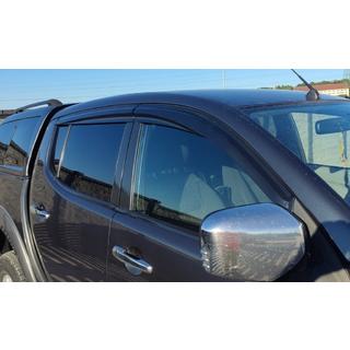 Raamdeflectoren (4 stuks, Sunplex Sport) Mitsubishi L200 2006–2015 foto 2