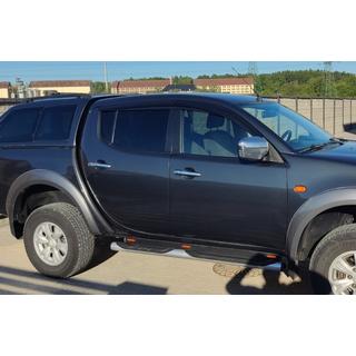 Raamdeflectoren (4 stuks, Sunplex Sport) Mitsubishi L200 2006–2015 foto 3