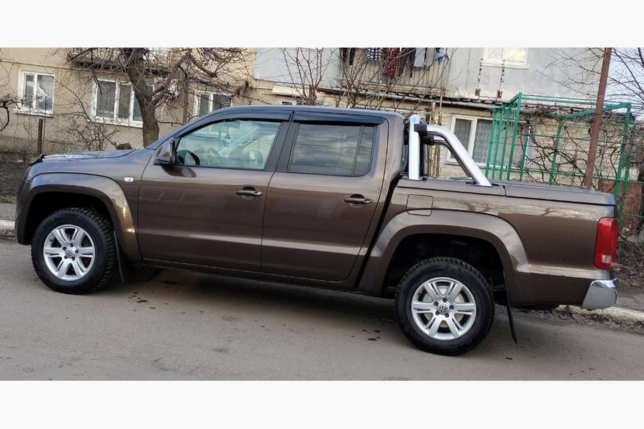 Volkswagen Amarok 2010–2022 Raamdeflectoren (4 stuks, Sunplex Sport) Foto 7