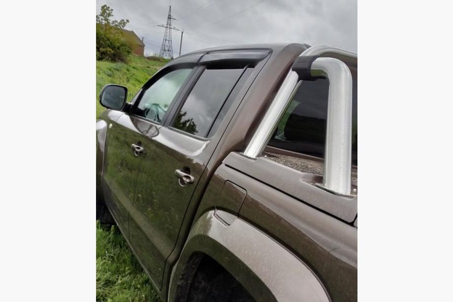 Volkswagen Amarok 2010–2022 Raamdeflectoren (4 stuks, Sunplex Sport) Foto 9