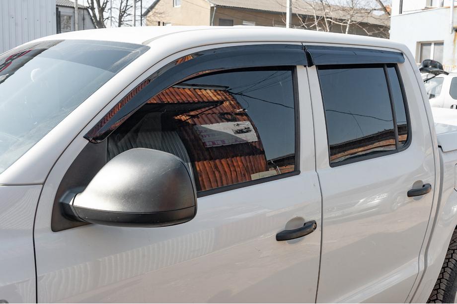 Volkswagen Amarok 2010–2022 Raamdeflectoren (4 stuks, Sunplex Sport) Foto 1