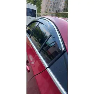 Raamdeflectoren met chromen sierlijst (4 stuks, Sunplex Chrome) Chevrolet Cruze 2009–2015 foto 3