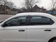 Citroen C-Elysee 2013–2022 Raamdeflectoren met chromen sierlijst (4 stuks, Sunplex Chrome) foto 2