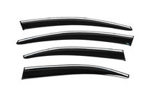 Citroen C-Elysee 2013–2022 Raamdeflectoren met chromen sierlijst (4 stuks, Sunplex Chrome) foto 10
