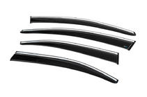Citroen C-Elysee 2013–2022 Raamdeflectoren met chromen sierlijst (4 stuks, Sunplex Chrome) foto 9