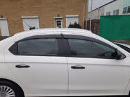 Peugeot 301 2012– Raamdeflectoren met chromen sierlijst (4 stuks, Sunplex Chrome) foto 4
