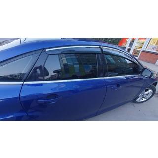 Raamwindschermen met chroomstrip HB/Sedan (4 stuks, Sunplex Chrome) foto 2