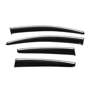 Raamwindschermen met chroomstrip HB/Sedan (4 stuks, Sunplex Chrome) foto 4