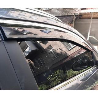 Raamdeflectoren met chromen sierlijst (4 stuks, Sunplex Chrome) Hyundai Tucson TL 2016–2021 foto 3