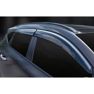 Raamdeflectoren met chromen sierlijst (4 stuks, Sunplex Chrome) Hyundai Tucson TL 2016–2021 foto 4