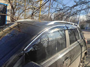Nissan Qashqai 2007–2010 Raamdeflectoren met chromen sierlijst (4 stuks, Sunplex Chrome) foto 5