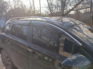Nissan Qashqai 2007–2010 Raamdeflectoren met chromen sierlijst (4 stuks, Sunplex Chrome) foto 6