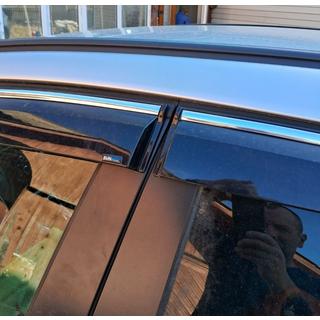 Raamwinddeflectoren met chromen strip HB/SD (4 stuks, Sunplex Chrome) Opel Astra J 2009–2015 foto 4