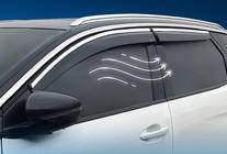 Peugeot 3008 2016–2023 Raamdeflectoren met chromen sierlijst (4 stuks, Sunplex Chrome) foto 1