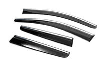 Peugeot 3008 2016–2023 Raamdeflectoren met chromen sierlijst (4 stuks, Sunplex Chrome) foto 4