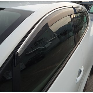 Raamdeflectoren met chromen sierlijst (4 stuks, Sunplex Chrome) Renault Clio V 2019– foto 3