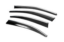 Skoda Octavia III A7 2013–2019 Winddeflectoren met chromen sierlijst Liftback (4 stuks, Sunplex Chrome) foto 2