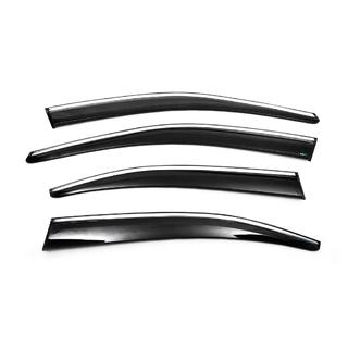 Winddeflectoren met chromen sierlijst Liftback (4 stuks, Sunplex Chrome) Skoda Octavia III A7 2013–2019 foto 1