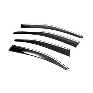 Winddeflectoren met chromen sierlijst Liftback (4 stuks, Sunplex Chrome) Skoda Octavia III A7 2013–2019 foto 2