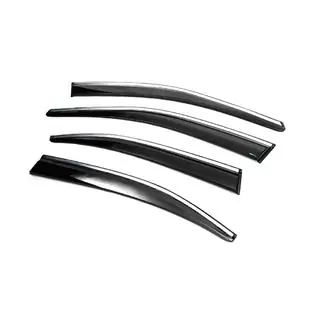 Winddeflectoren met chromen sierlijst Liftback (4 stuks, Sunplex Chrome) foto 2