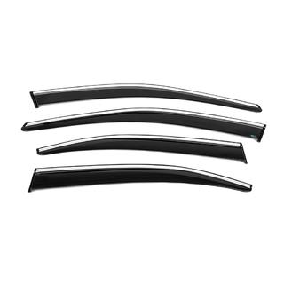 Raamwindschermen met chroomstrip SD (4 stuks, Sunplex Chrome) Skoda Superb 2015–2024 foto 3