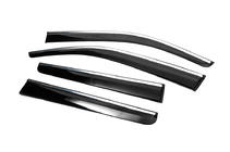 Toyota Hilux 2006–2015 Raamdeflectoren met chromen sierlijst (4 stuks, Sunplex Chrome) foto 6