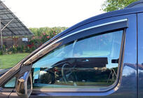 Volkswagen Caddy 2020– Raamwindschermen met chromen sierlijst (2 stuks, Sunplex Chrome) foto 1