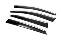 Volkswagen Golf 5 2003–2009 Raamdeflectoren met chromen sierlijst (4 stuks, Sunplex Chrome) foto 16