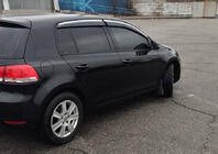 Volkswagen Golf 6 2008–2014 Raamwindschermen met chroomstrip HB (4 st., Sunplex Chrome) foto 2