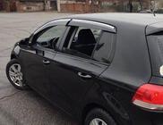 Volkswagen Golf 6 2008–2014 Raamwindschermen met chroomstrip HB (4 st., Sunplex Chrome) foto 3