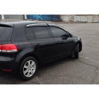 Raamwindschermen met chroomstrip HB (4 st., Sunplex Chrome) Volkswagen Golf 6 2008–2014 foto 2