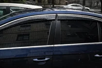 Volkswagen Passat B6 2006–2012 Raamdeflectoren met chromen sierlijst (4 stuks, Sunplex Chrome) foto 5