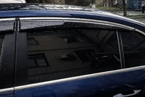 Volkswagen Passat B6 2006–2012 Raamdeflectoren met chromen sierlijst (4 stuks, Sunplex Chrome) foto 2