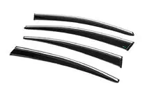 Volkswagen Passat B6 2006–2012 Raamdeflectoren met chromen sierlijst (4 stuks, Sunplex Chrome) foto 7
