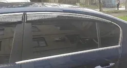 Volkswagen Passat B7 2012–2015 Zijruit winddeflectoren met chroomlijst SD (4 stuks, EU, Sunplex Chrome) foto 3