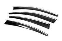 Volkswagen Passat B8 2015–2023 Raamwindschermen met chroomstrip SD (4 stuks, Sunplex Chrome) foto 6