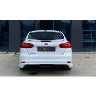 Sedan lip spoiler (Sunplex, zwart) (107,2 cm x 5,5 cm) Ford Focus III 2011–2017 foto 4
