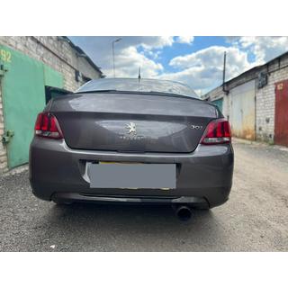 Lip spoiler (Sunplex, zwart) (118,5 cm x 5,5 cm) Peugeot 301 2012– foto 4